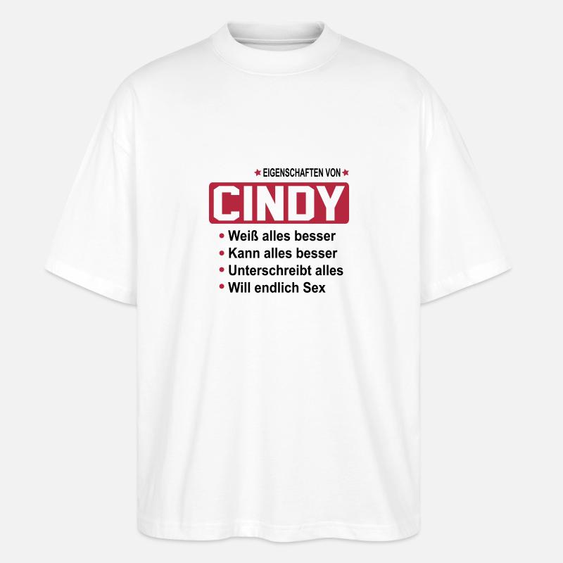 cindy - Stanley/Stella Oversized Unisex Bio T-Shirt Blaster 2.0 - Weiß
