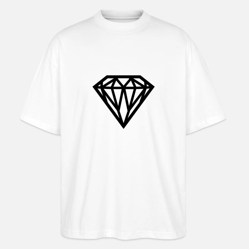 Diamant - diamant - T-shirt bio Blaster 2.0 coupe oversize Stanley/Stella Unisexe - blanc