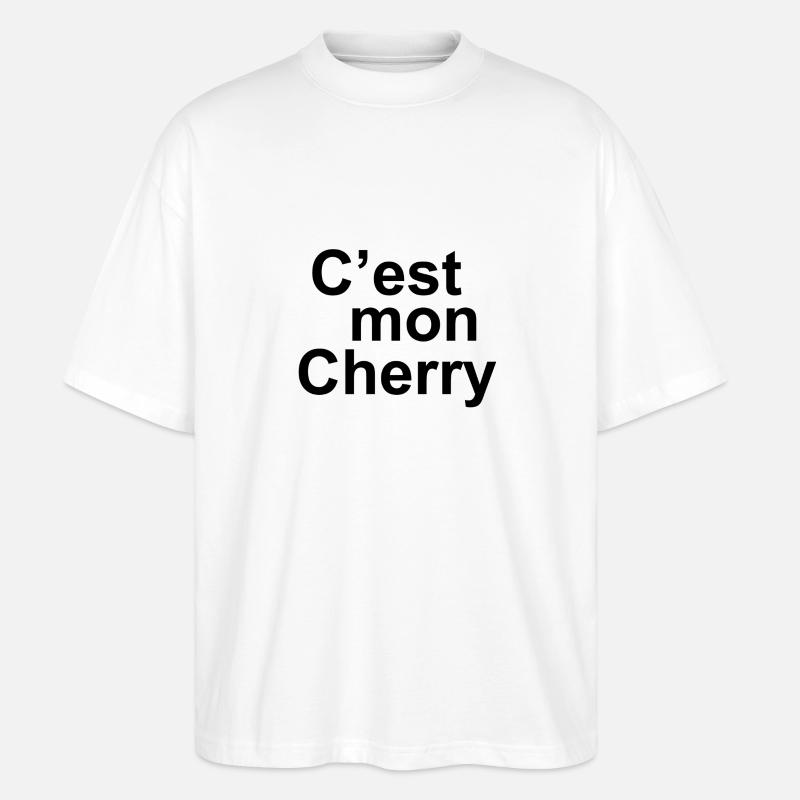 C'est mon cherry - T-shirt bio Blaster 2.0 coupe oversize Stanley/Stella Unisexe - blanc