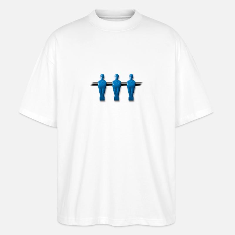 Kickerspieler - Stanley/Stella Oversized Unisex Bio T-Shirt Blaster 2.0 - Weiß