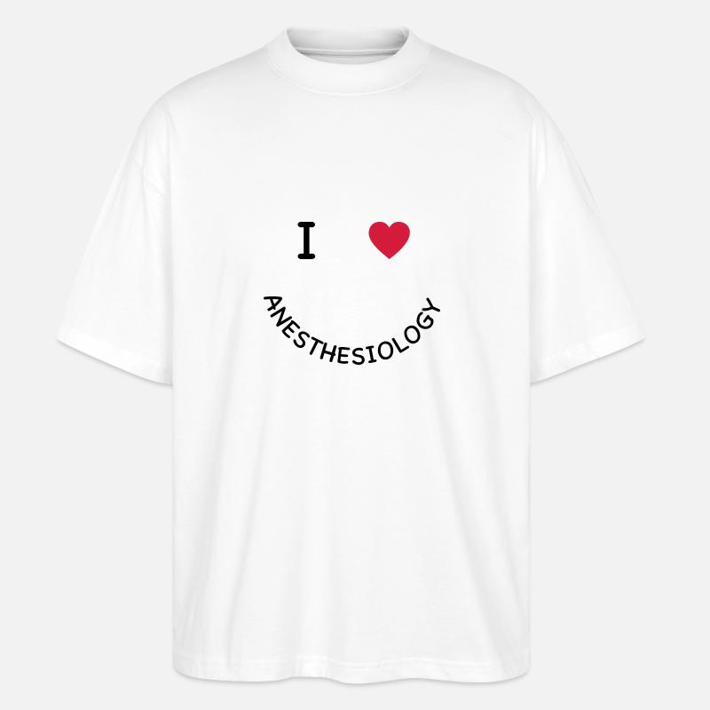 Anästhesie - Stanley/Stella Oversized Unisex Bio T-Shirt Blaster 2.0 - Weiß