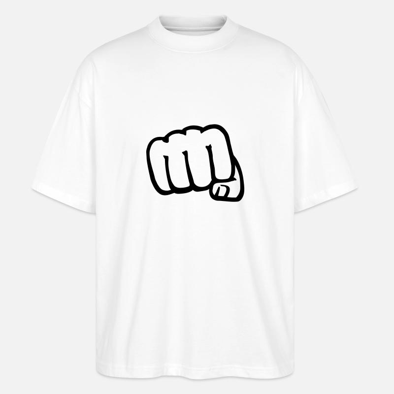 Poing - T-shirt bio Blaster 2.0 coupe oversize Stanley/Stella Unisexe - blanc