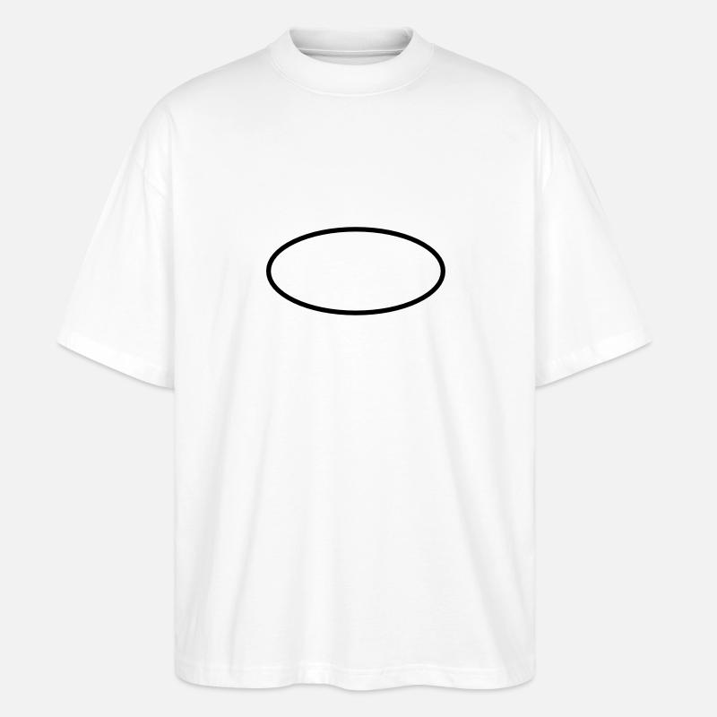 Mathematik Symbol - Ellipse - Stanley/Stella Oversized Unisex Bio T-Shirt Blaster 2.0 - Weiß
