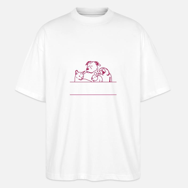 Tierarzt 2013 TEXT HIER - Stanley/Stella Oversized Unisex Bio T-Shirt Blaster 2.0 - Weiß