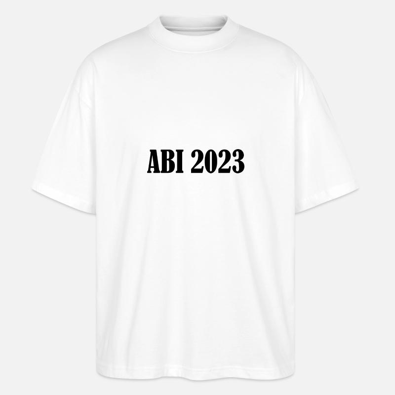 Abi 2023 - Stanley/Stella Oversized Unisex Bio T-Shirt Blaster 2.0 - Weiß