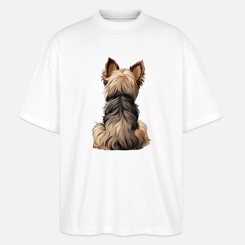 Yorkshire Terrier - Stanley/Stella Oversized Unisex Bio T-Shirt Blaster 2.0 - Weiß