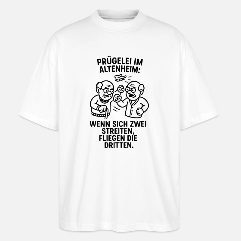 Third Fly Brawl Brawl Quarrel - Stanley/Stella Oversized Unisex Organic T-shirt Blaster 2.0 - white