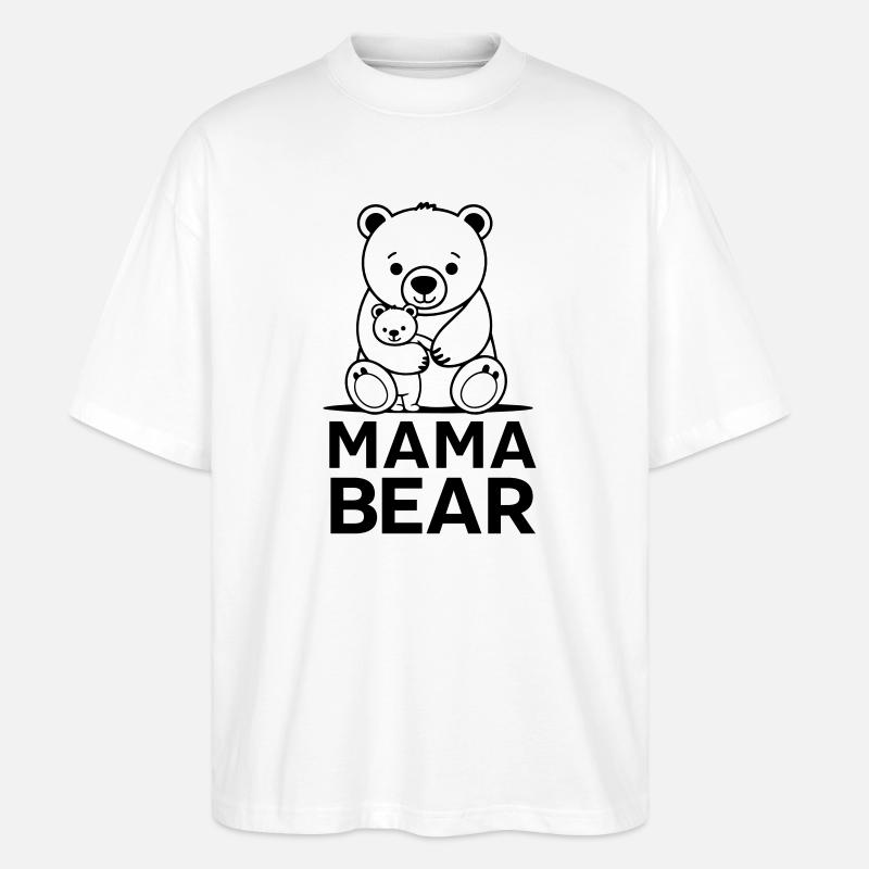 Maman ourse - T-shirt bio Blaster 2.0 coupe oversize Stanley/Stella Unisexe - blanc