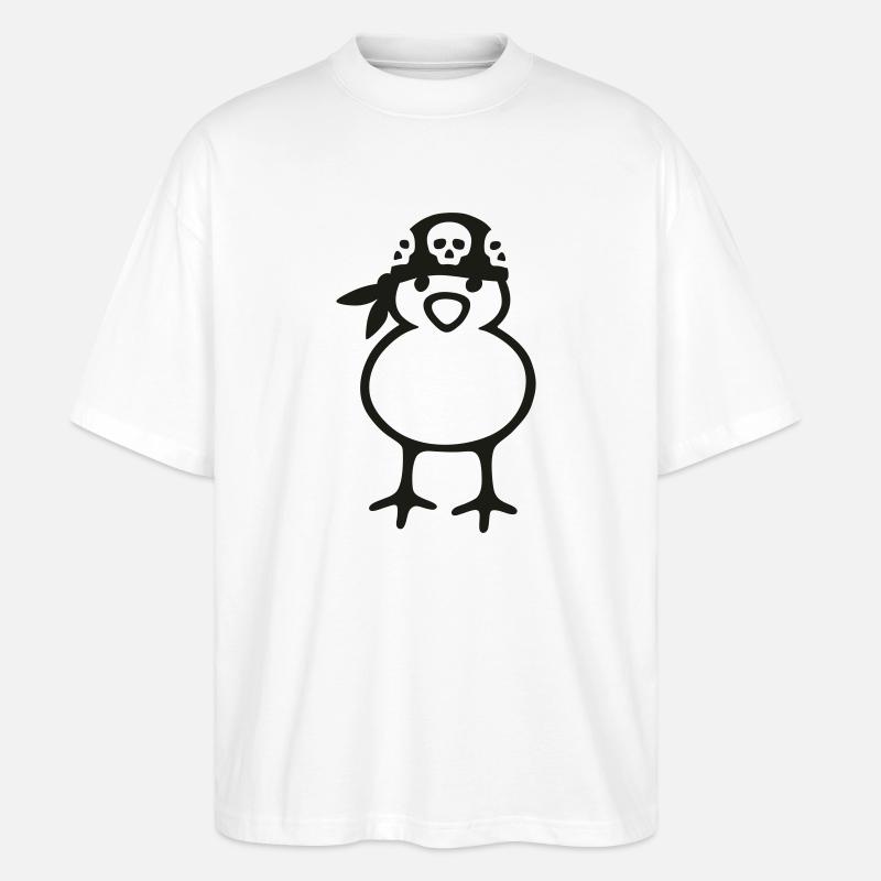 Pirate Chick - Stanley/Stella Oversized Unisex Bio T-Shirt Blaster 2.0 - Weiß