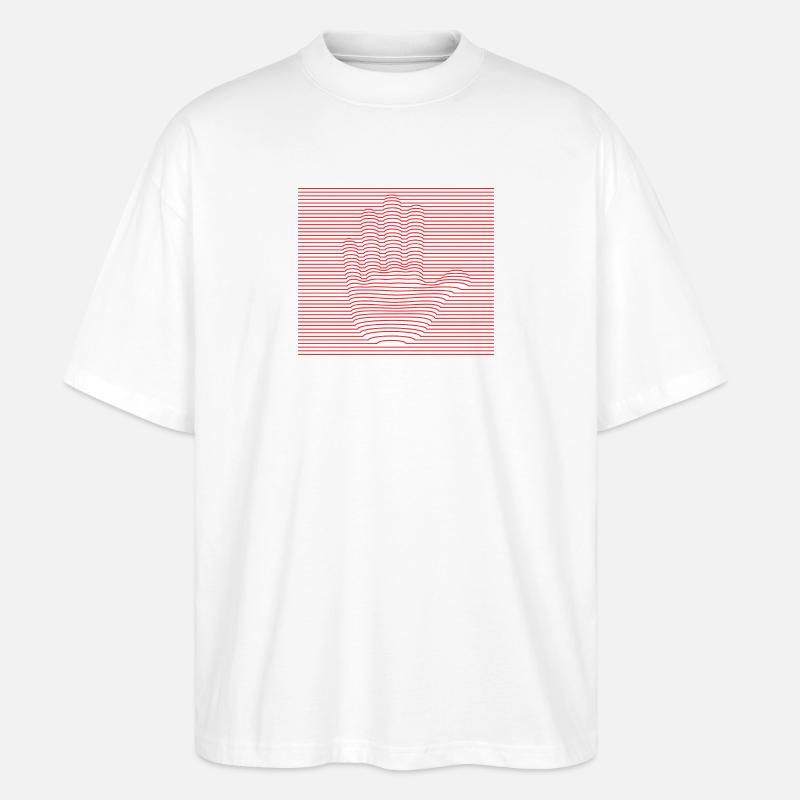Stop - Stanley/Stella Oversized Unisex Bio T-Shirt Blaster 2.0 - Weiß