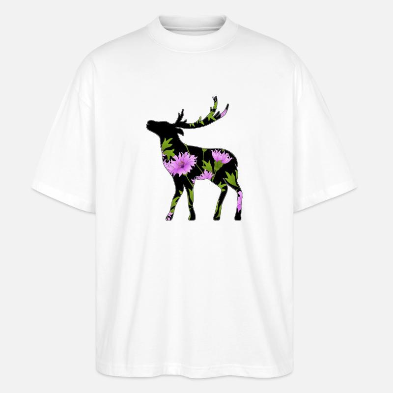 Hirsch - Stanley/Stella Oversized Unisex Bio T-Shirt Blaster 2.0 - Weiß