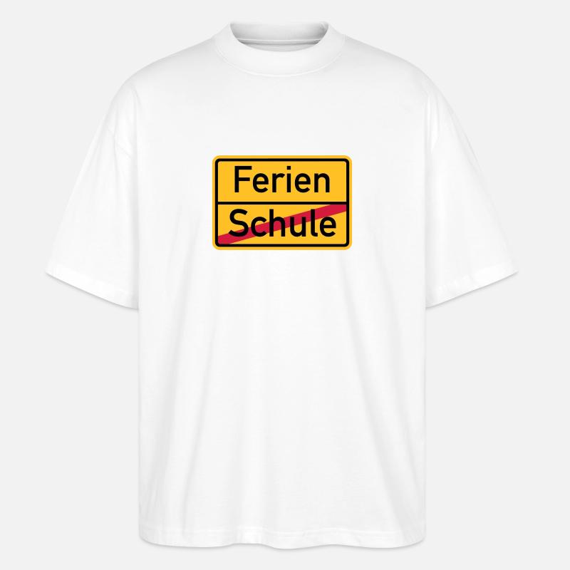 Ferien - Stanley/Stella Oversized Unisex Bio T-Shirt Blaster 2.0 - Weiß