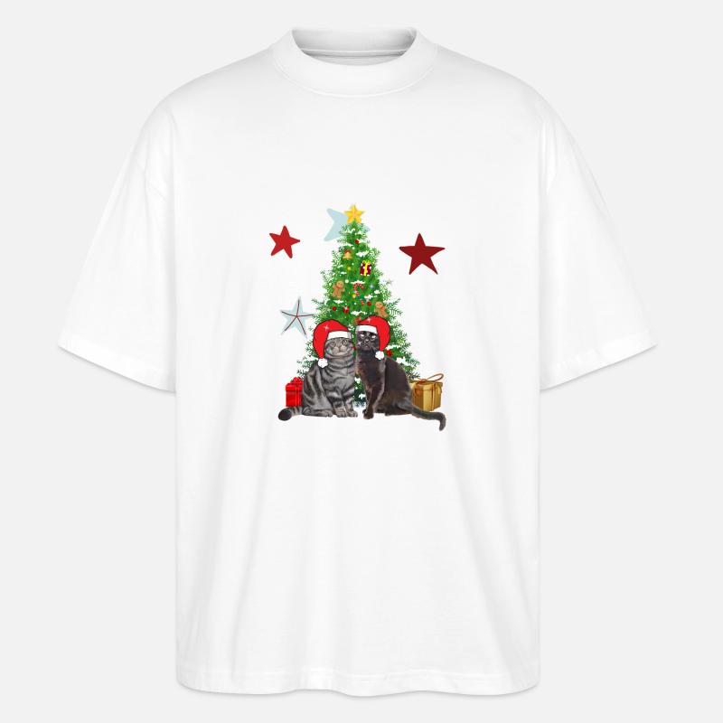 Weihnachtsbaum der Frangins - Stanley/Stella Oversized Unisex Bio T-Shirt Blaster 2.0 - Weiß
