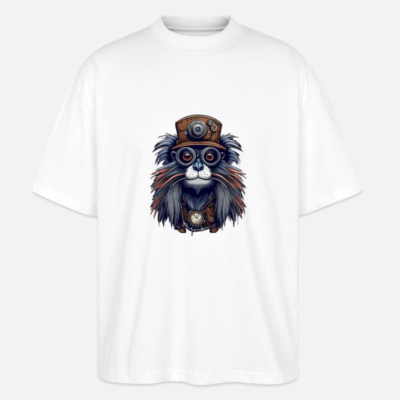 Tamarin - Stanley/Stella Oversized Unisex Bio T-Shirt Blaster 2.0 - Weiß