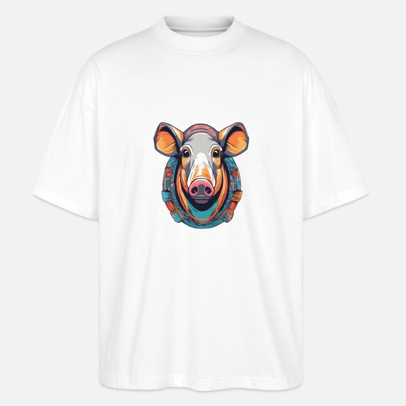 Tapir - Stanley/Stella Oversized Unisex Bio T-Shirt Blaster 2.0 - Weiß