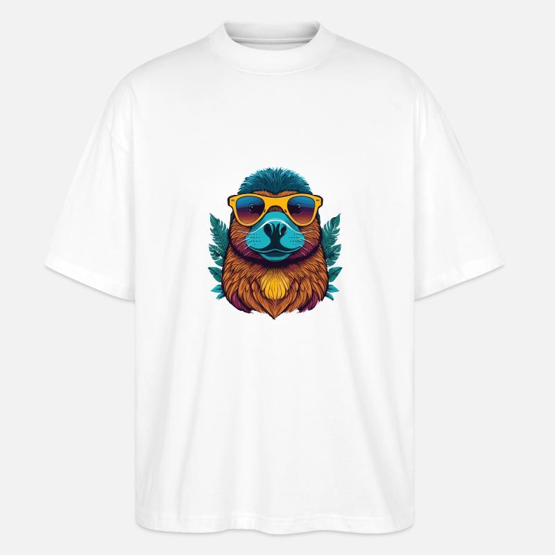 Schnabeltier - Stanley/Stella Oversized Unisex Bio T-Shirt Blaster 2.0 - Weiß