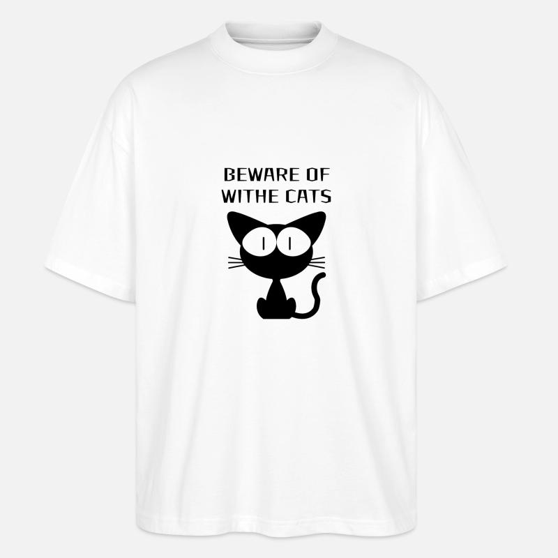 WITHE CATS - Stanley/Stella Oversized Unisex Bio T-Shirt Blaster 2.0 - Weiß
