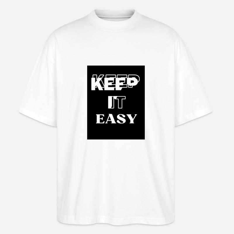 KEEP It EASY - T-shirt bio Blaster 2.0 coupe oversize Stanley/Stella Unisexe - blanc