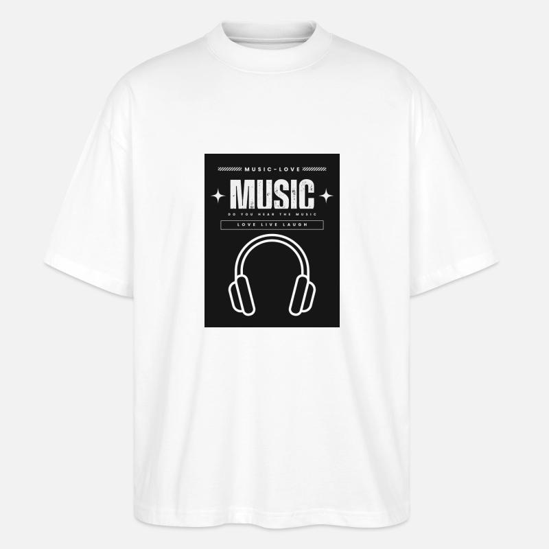 Kopfhörer - Stanley/Stella Oversized Unisex Bio T-Shirt Blaster 2.0 - Weiß