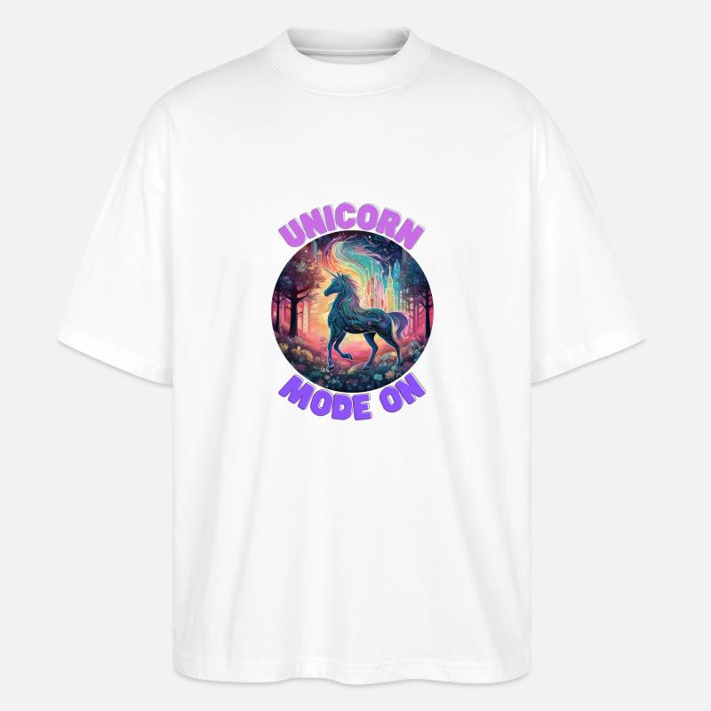 Unicorn4 - Stanley/Stella Oversized Unisex Bio T-Shirt Blaster 2.0 - Weiß