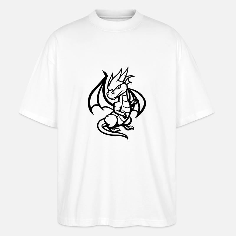 dragon - T-shirt bio Blaster 2.0 coupe oversize Stanley/Stella Unisexe - blanc