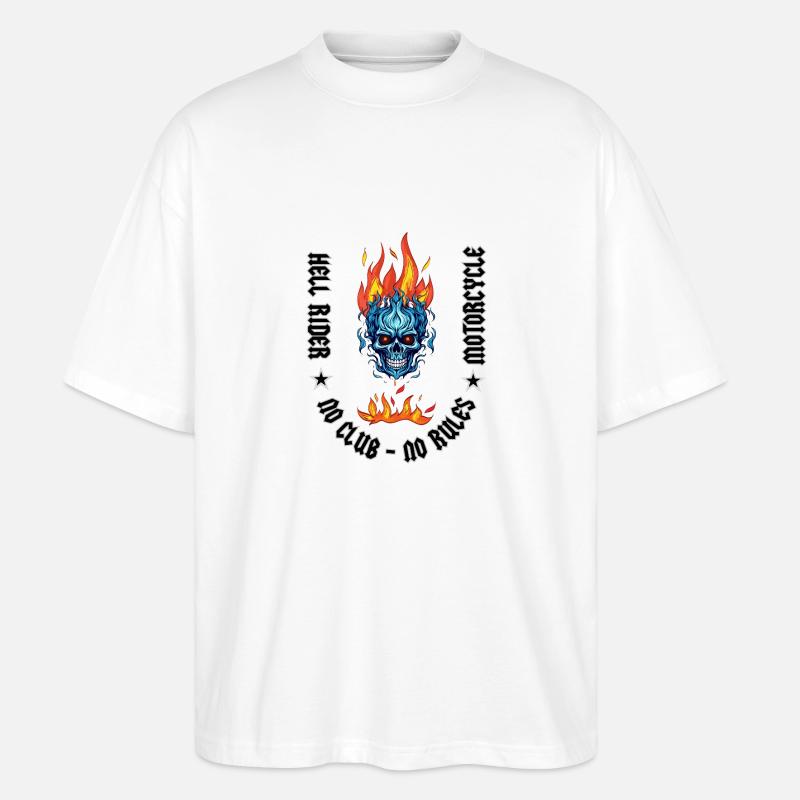Cavalier de l’enfer - T-shirt bio Blaster 2.0 coupe oversize Stanley/Stella Unisexe - blanc