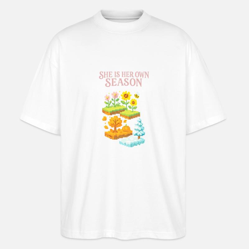 C’est sa propre saison ! - T-shirt bio Blaster 2.0 coupe oversize Stanley/Stella Unisexe - blanc