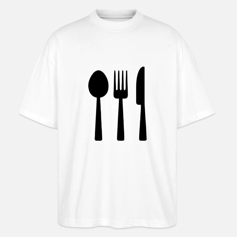 Couverts de table - T-shirt bio Blaster 2.0 coupe oversize Stanley/Stella Unisexe - blanc