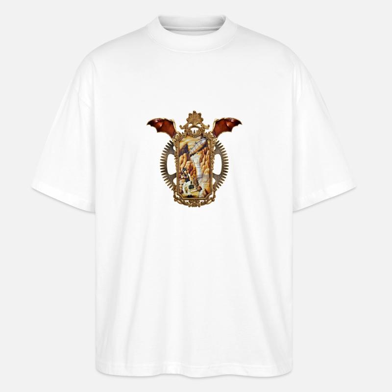 Steampunk victorian - Stanley/Stella Oversized Unisex Bio T-Shirt Blaster 2.0 - Weiß