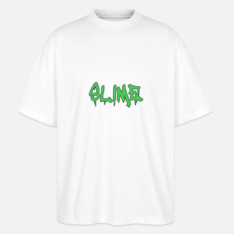 Slime Schleim - Stanley/Stella Oversized Unisex Bio T-Shirt Blaster 2.0 - Weiß
