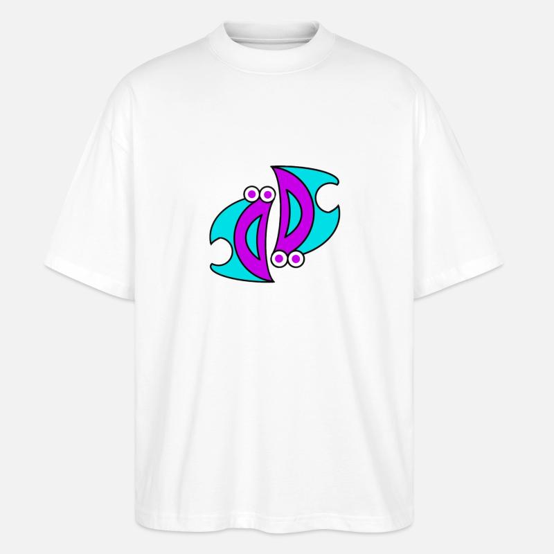 Double D.F. - Stanley/Stella Oversized Unisex Organic T-shirt Blaster 2.0 - white