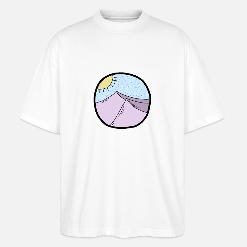 circle hills - Stanley/Stella Oversized Unisex Bio T-Shirt Blaster 2.0 - Weiß