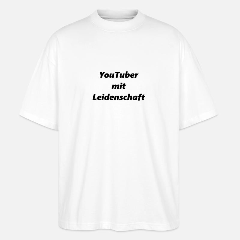 YouTuber mit Leidenschaft - Stanley/Stella Oversized Unisex Bio T-Shirt Blaster 2.0 - Weiß