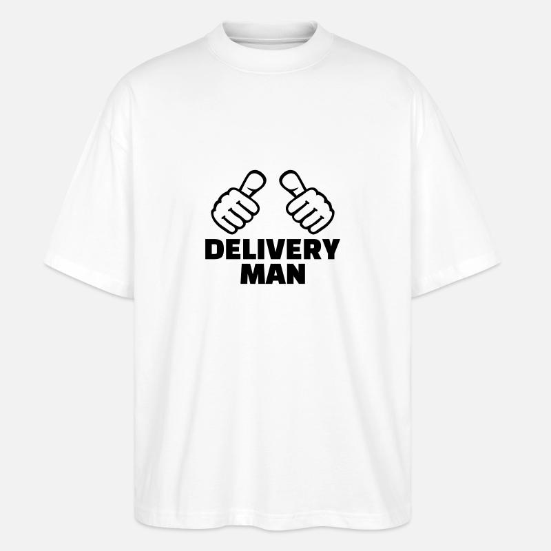 Paketbote - Stanley/Stella Oversized Unisex Bio T-Shirt Blaster 2.0 - Weiß