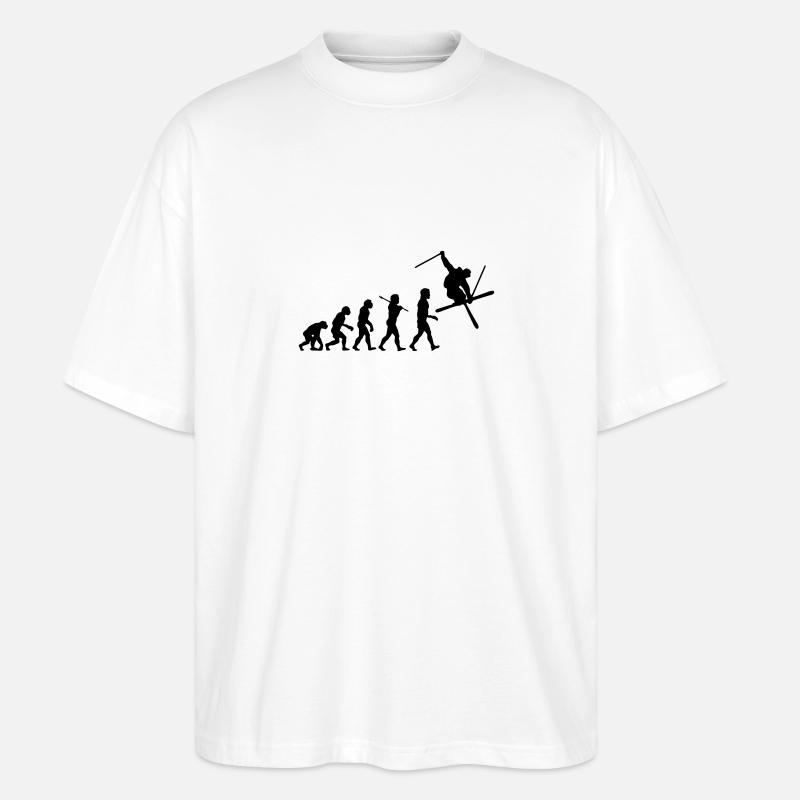 Ski Evolution - Stanley/Stella Oversized Unisex Bio T-Shirt Blaster 2.0 - Weiß
