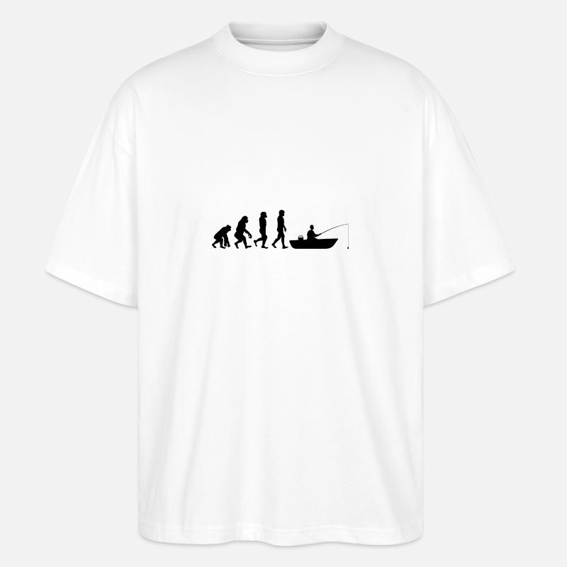 Evolution Bateau pêche - T-shirt bio Blaster 2.0 coupe oversize Stanley/Stella Unisexe - blanc