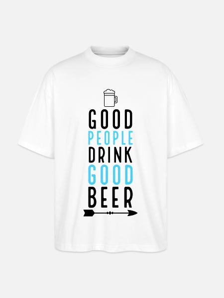 Bière - T-shirt bio Blaster 2.0 coupe oversize Stanley/Stella Unisexe - blanc