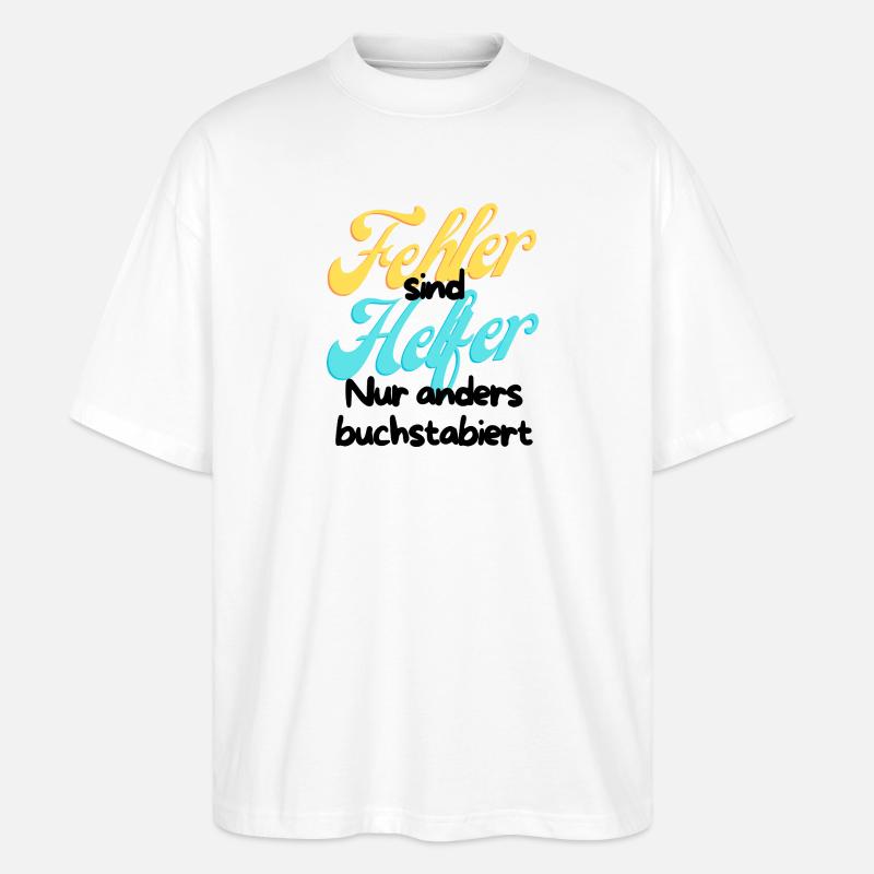 Script de dégradé d’erreur Helper - T-shirt bio Blaster 2.0 coupe oversize Stanley/Stella Unisexe - blanc