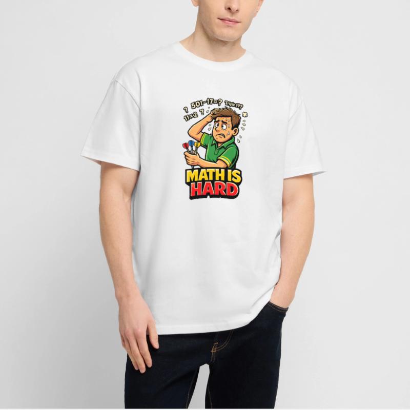 Les maths, c’est des fléchettes difficiles T-shirt bio Blaster 2.0 coupe oversize Stanley/Stella Unisexe