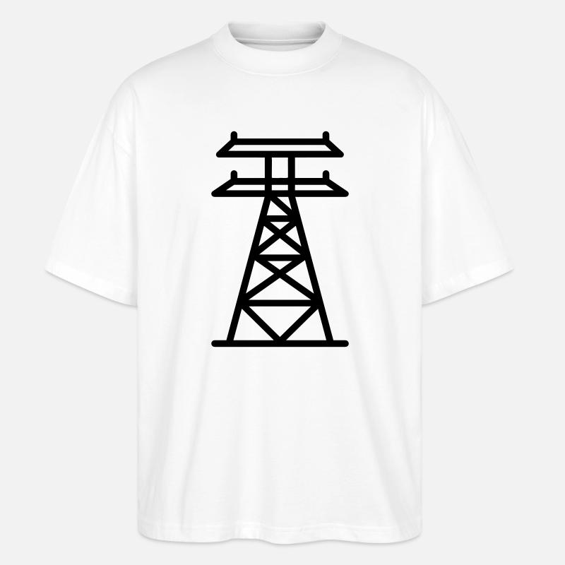 Strommast - Stanley/Stella Oversized Unisex Bio T-Shirt Blaster 2.0 - Weiß