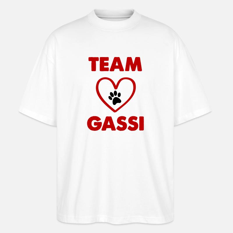 Team Gassi - Stanley/Stella Oversized Unisex Organic T-shirt Blaster 2.0 - white