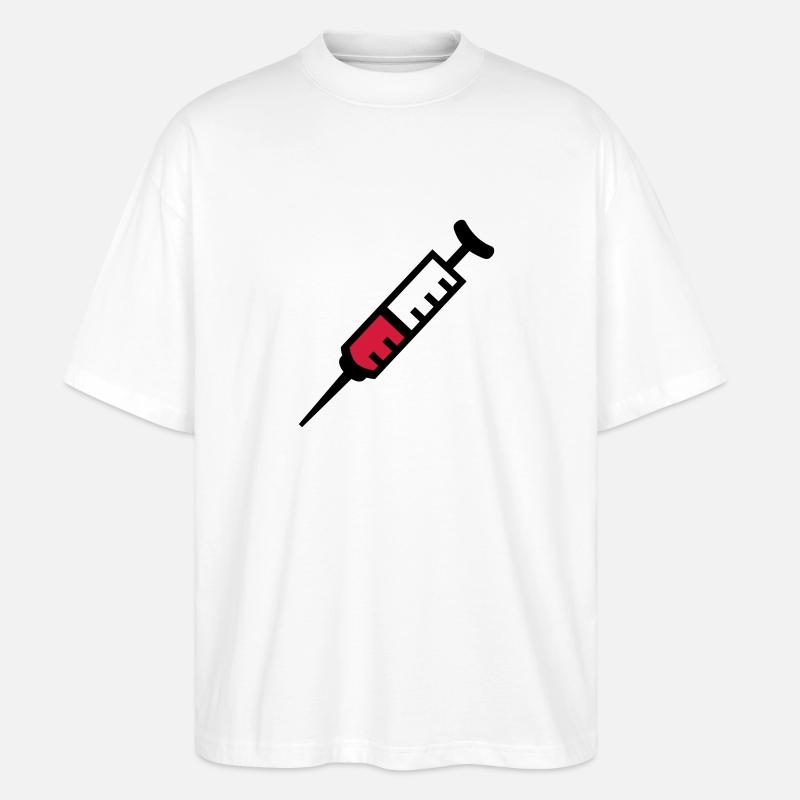 Spritze - Stanley/Stella Oversized Unisex Bio T-Shirt Blaster 2.0 - Weiß