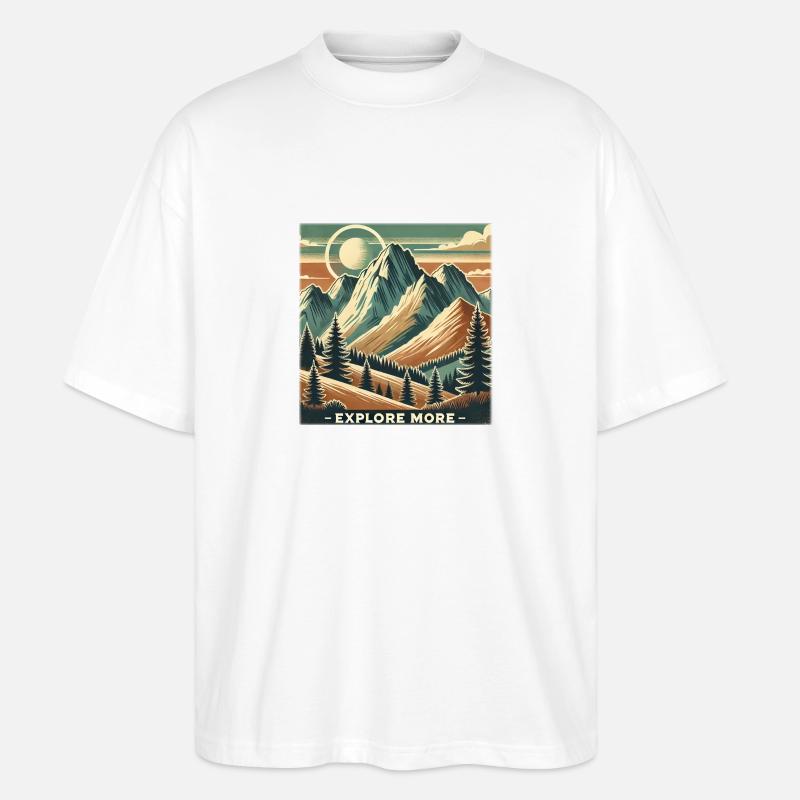 Explore more - Stanley/Stella Oversized Unisex Bio T-Shirt Blaster 2.0 - Weiß