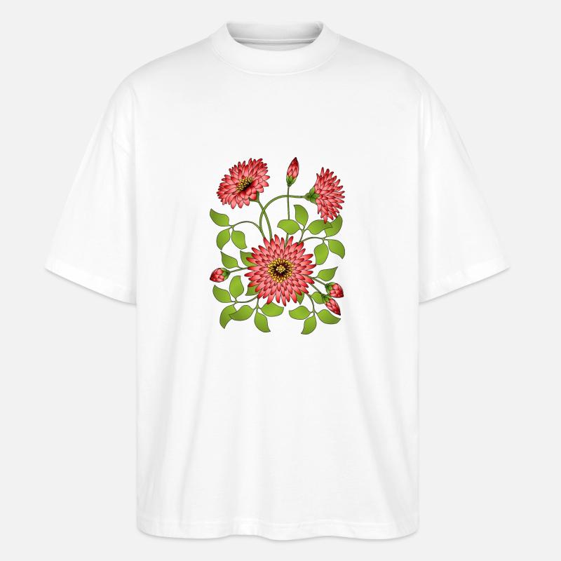 Fleur - T-shirt bio Blaster 2.0 coupe oversize Stanley/Stella Unisexe - blanc