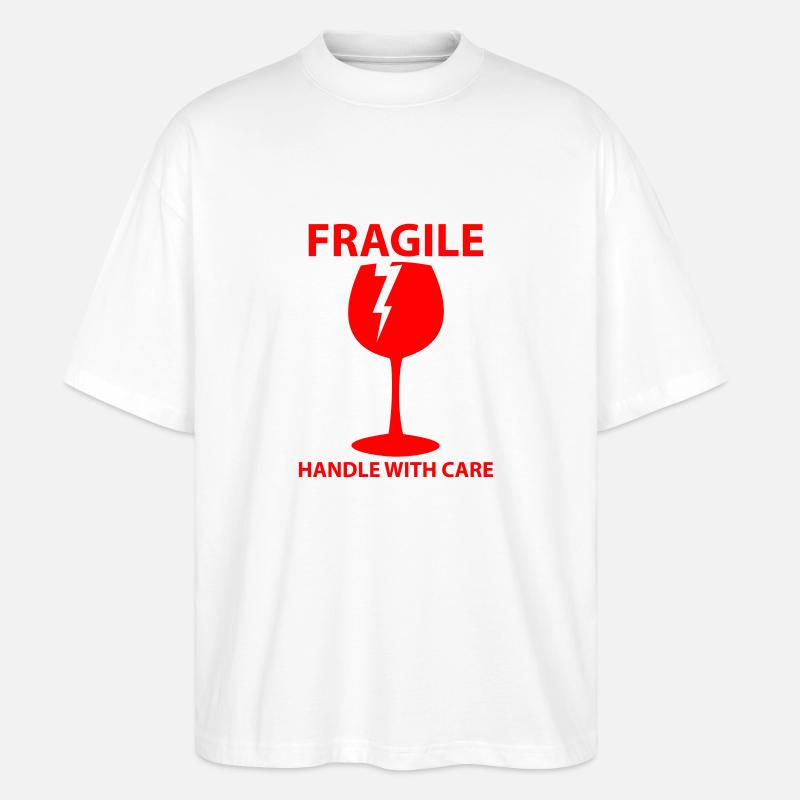 Handle Withe Care - Stanley/Stella Oversized Unisex Organic T-shirt Blaster 2.0 - white