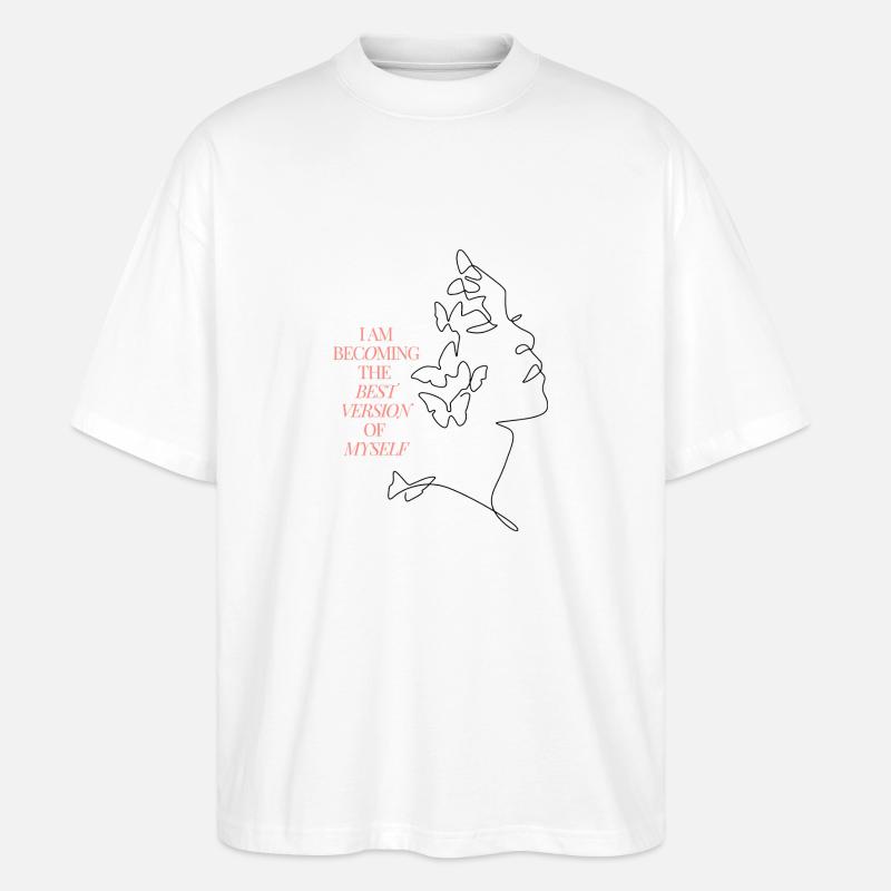 Beste Version von mir selbst - Stanley/Stella Oversized Unisex Bio T-Shirt Blaster 2.0 - Weiß