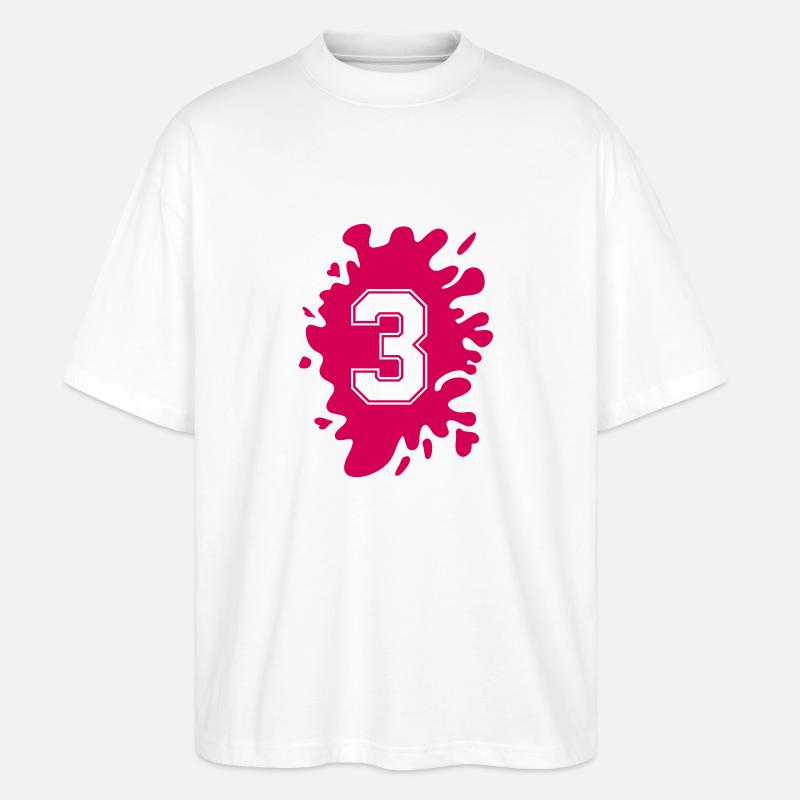 klecks 3 - Stanley/Stella Oversized Unisex Bio T-Shirt Blaster 2.0 - Weiß