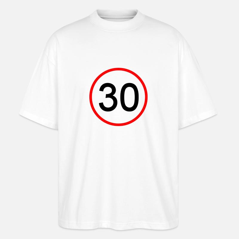 30 Zone - Stanley/Stella Oversized Unisex Bio T-Shirt Blaster 2.0 - Weiß