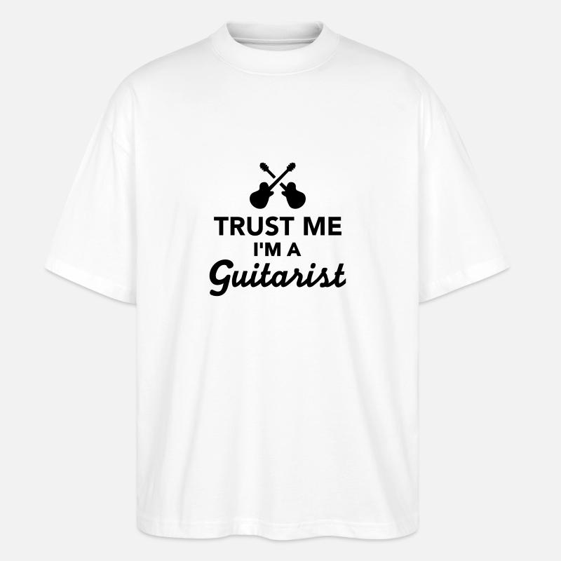Gitarre - Stanley/Stella Oversized Unisex Bio T-Shirt Blaster 2.0 - Weiß