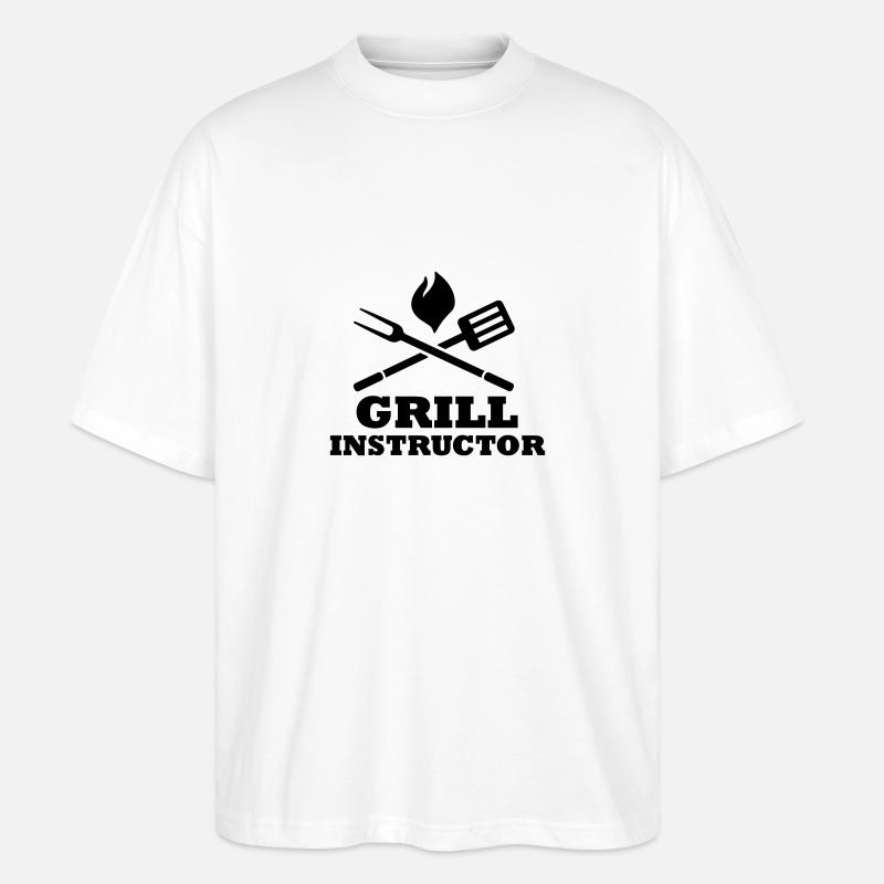 Grill Instructor - T-shirt bio Blaster 2.0 coupe oversize Stanley/Stella Unisexe - blanc